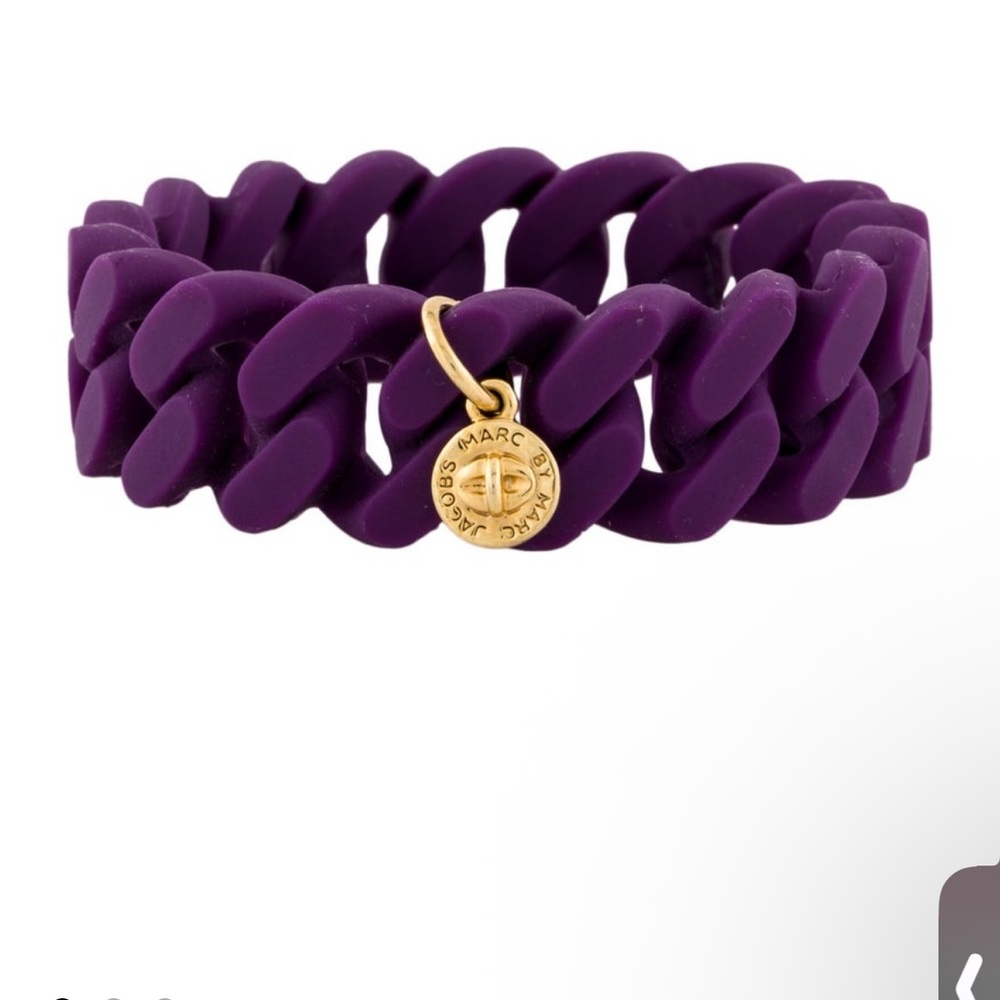 Marc Jacobs Purple and Gold Braided Bracelet